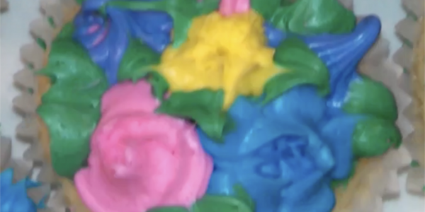 Cupcake decorated using WEBSUN piping tips