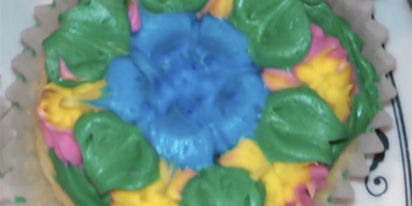 Cupcake decorated using WEBSUN piping tips