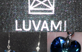 Luvami Blue Heart Earrings