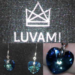 Luvami Blue Heart Earrings