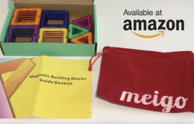 MEIGO 30pc Magnetic Tile Building Blocks