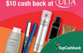TopCashBack ULTA $10
