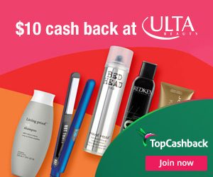 TopCashBack ULTA $10
