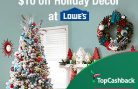 Topcashback Lowes $10 cash back